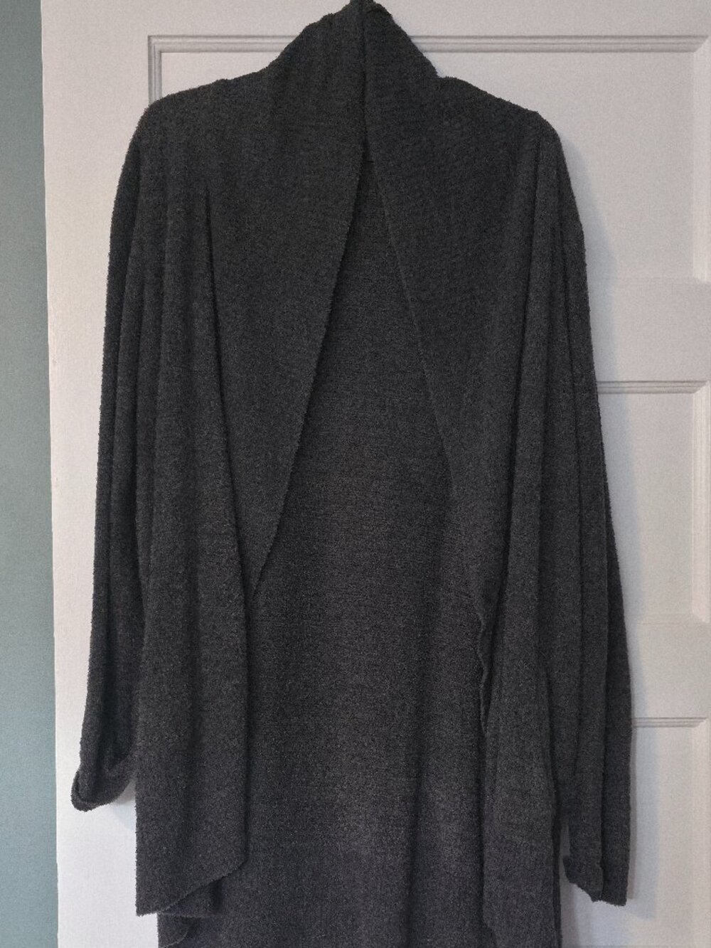 Barefoot Dreams CozyChic Lite® Circle Cardigan in Carbon Grey